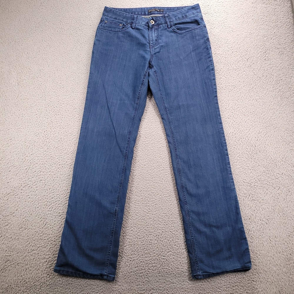 PRANA Jeans Womens Size 6/28 Lined Boyfriend Low Rise Medium Wash Denim 30x31